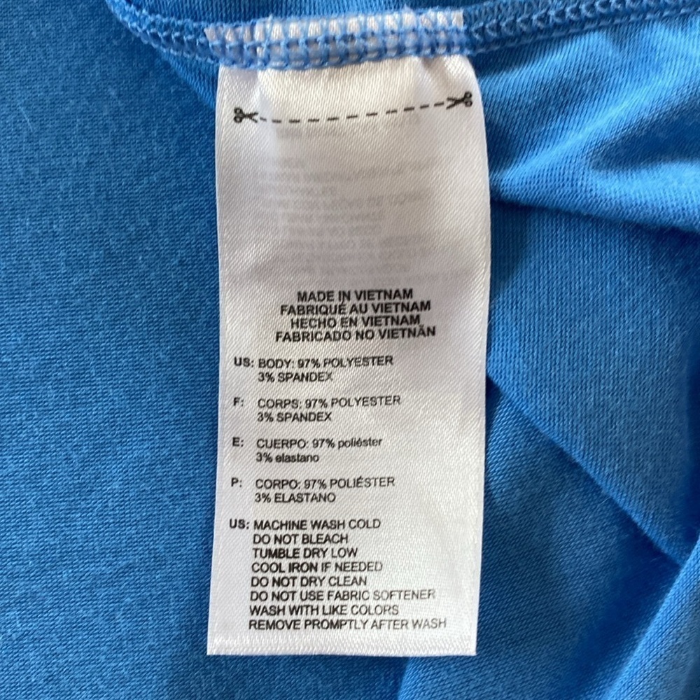 Adidas PGA Women's Blue Golf Polo Shirt. PGA Crest on chest and logo on sleeve. - Picture 11 of 13